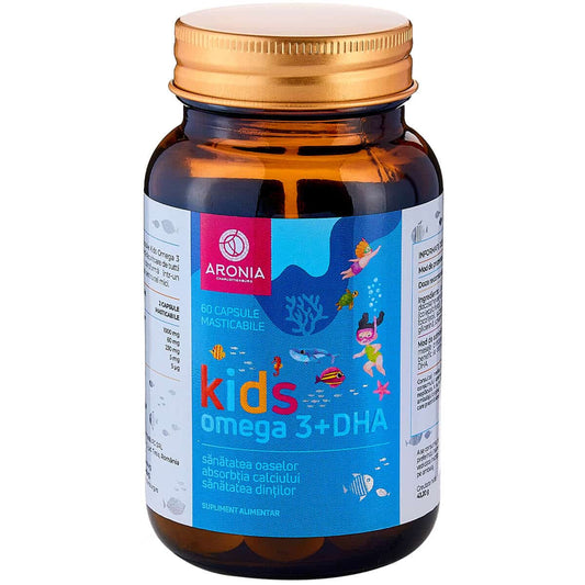 Kids Omega 3 + DHA, 60 capsule masticabile, Aronia Charlottenburg