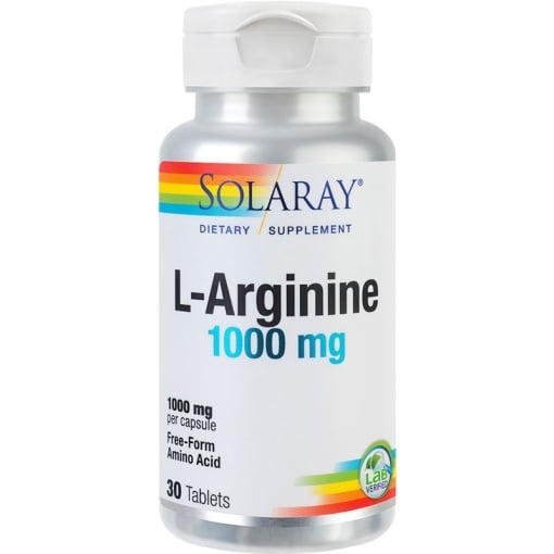 L-Arginine 1000 mg, 30 tablete, Solaray