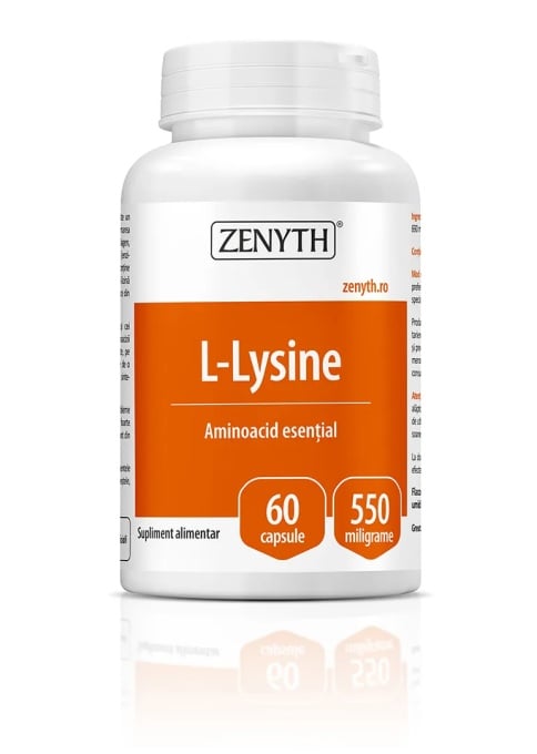 L-Lysine, 550mg, 60 capsule, Zenyth