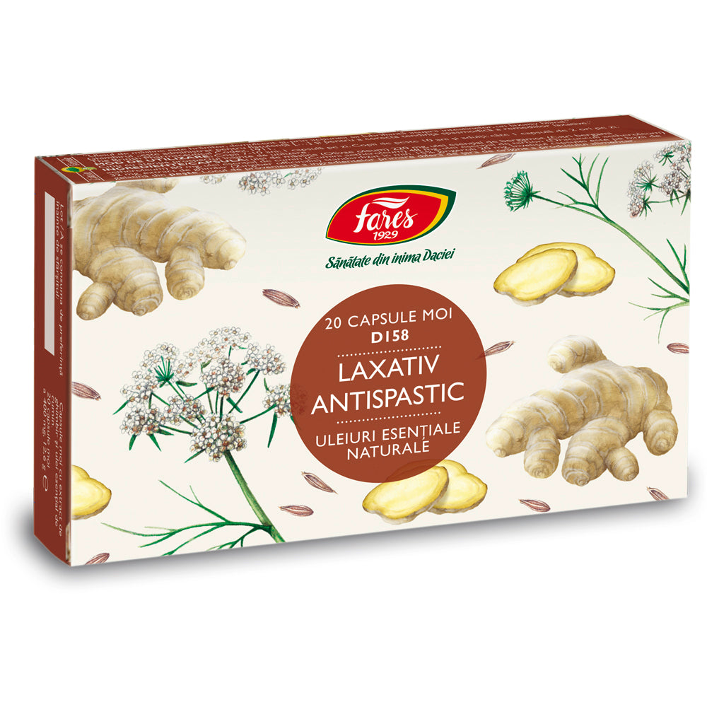 Laxativ antispastic D158, 20 capsule, Fares