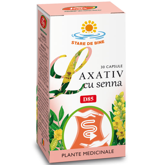 Laxativ cu Senna, D85, 30 capsule, Fares