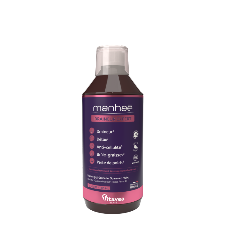 Bautura cu aroma de coacaz negru Draineur Expert, 500 ml, Manhae