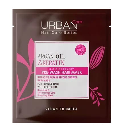 Masca pentru par pre-samponare cu ulei de argan si keratina, 50ml, Urban Care
