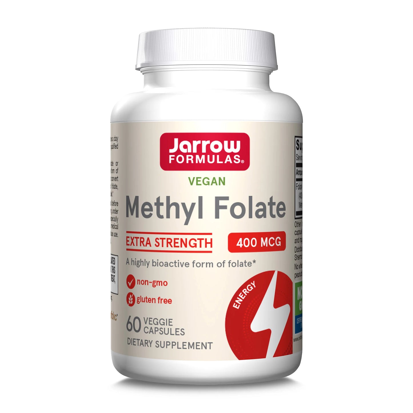 Methyl Folate Jarrow Formulas, 400 mcg, 60 capsule vegetale, Secom