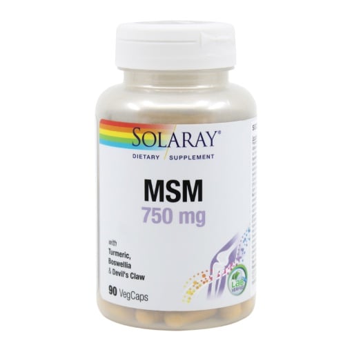 MSM 750 mg, 90 capsule vegetale, Solaray