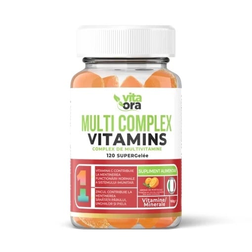 Multicomplex Vitamins cu aroma de portocale, 120 jeleuri, Vita Ora