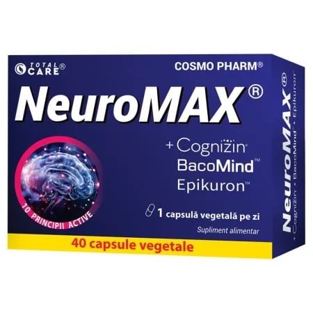 Neuromax, 40 capsule vegetale, Cosmopharm