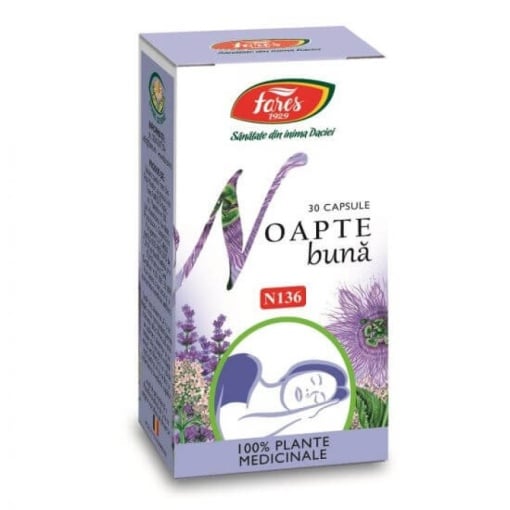Noapte buna - N136, 30 capsule, Fares