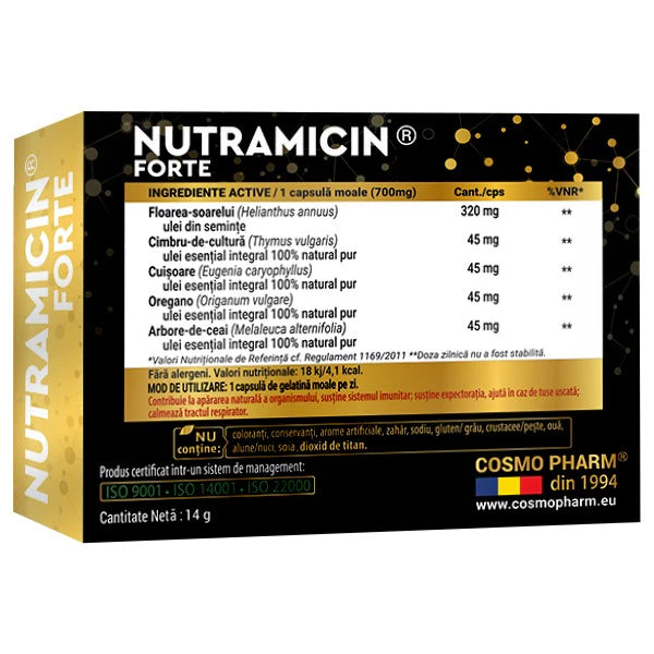 Nutramicin Forte, 20 capsule, Cosmo Pharm