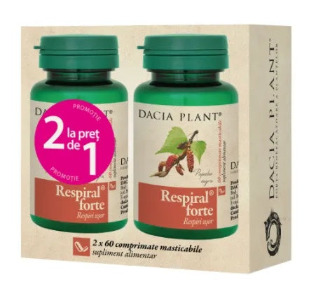 Pachet Respiral Forte, 120 comprimate, Dacia Plant