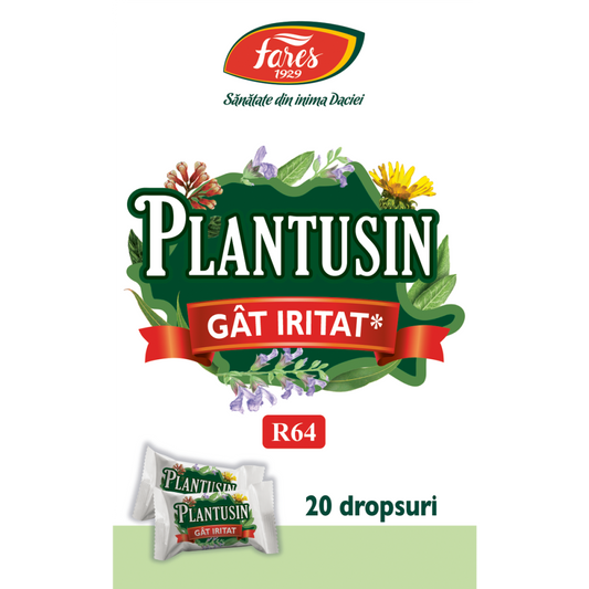 Plantusin gat iritat R64, 20 dropsuri, Fares