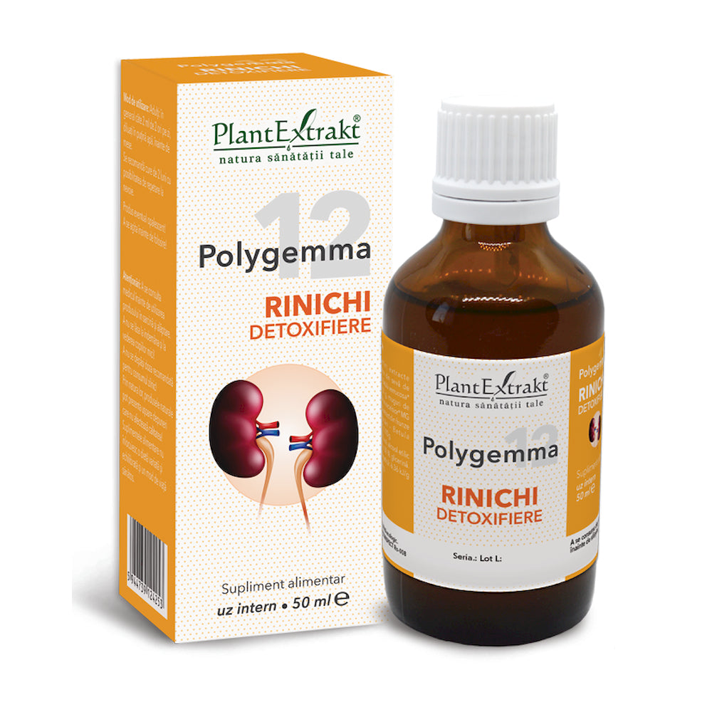 Polygemma 12, Rinichi detoxifiere, 50ml, PlantExtrakt