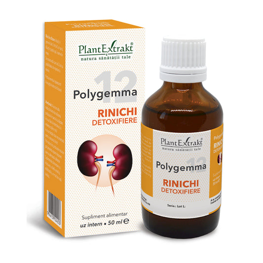 Polygemma 12, Rinichi detoxifiere, 50ml, PlantExtrakt