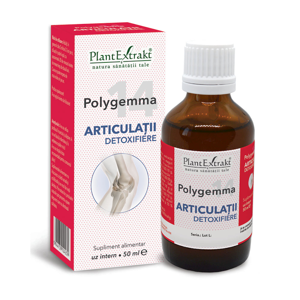 Polygemma 14, Articulatii detoxifiere, 50ml, PlantExtrakt