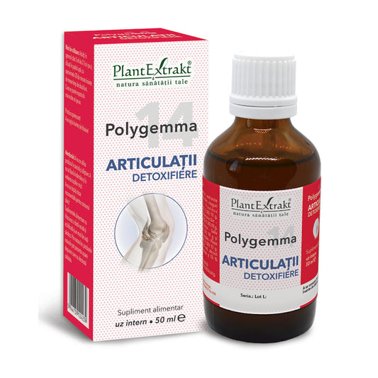 Polygemma 14, Articulatii detoxifiere, 50ml, PlantExtrakt