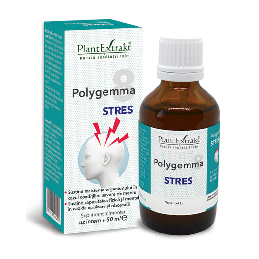Polygemma 8, Astenie psiho-fizica si memorie, 50ml, PlantExtrakt