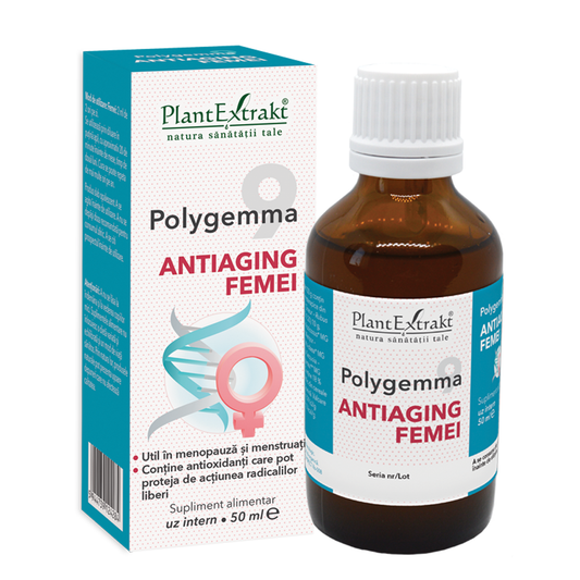 Polygemma 9, Antiaging femei 50+, 50ml, PlantExtrakt