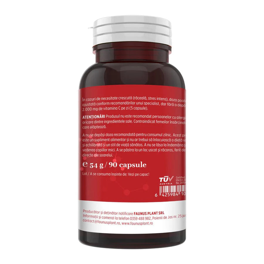 Vitamina C lipozomala, 90 capsule, Faunus Plant