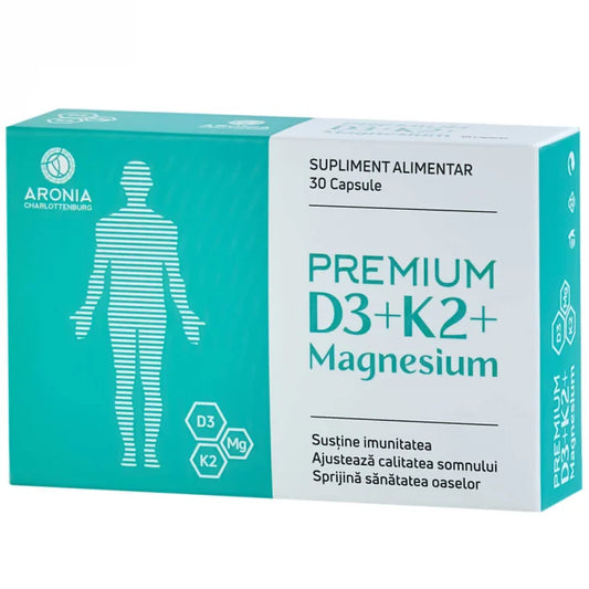 D3+K2+Magnesium Premium, 30 capsule, Aronia Charlottenburg