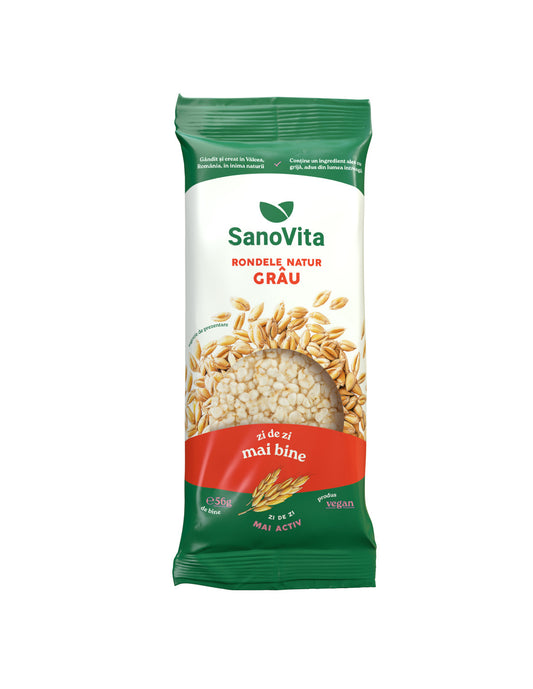 Rondele Din Grau Expandat, 56G, Sanovita