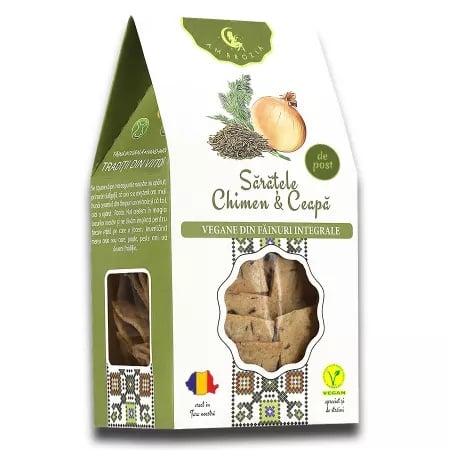 Saratele cu chimen si ceapa, 107g, Ambrozia