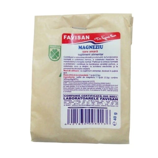 Sare amara Magneziu, 40g, Favisan