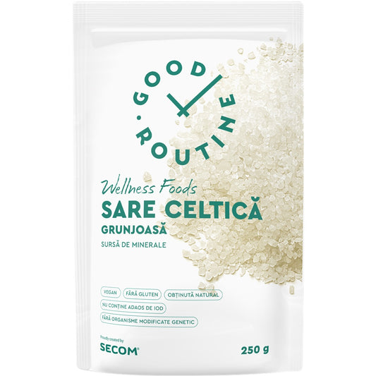 Sare celtica grunjoasa Good Routine, 250 g, Secom