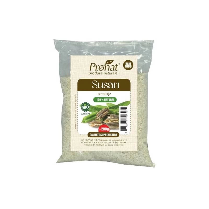 Seminte De Susan Integrale Nedecorticate 200G, Eco-Bio, Pronat
