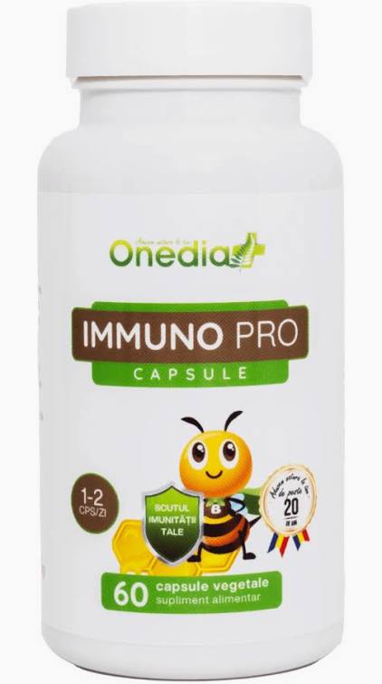 Immuno Pro, Imunitate Cu Produse Apicole, 60 Capsule, Onedia