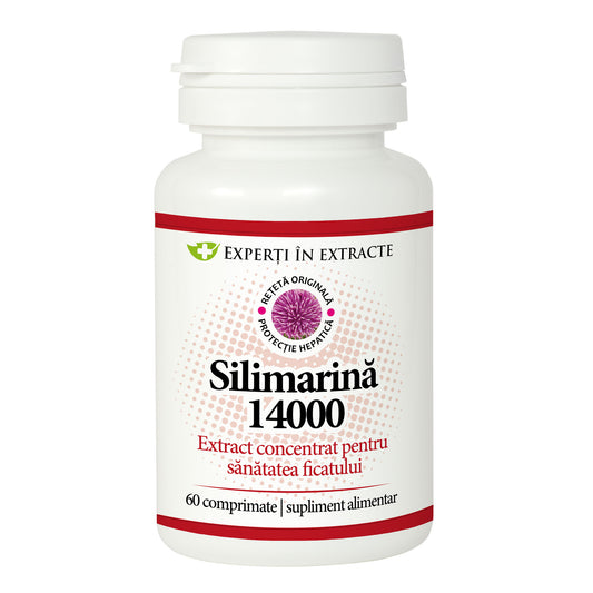 Silimarina, 14000 mg, 60 comprimate, Dacia Plant