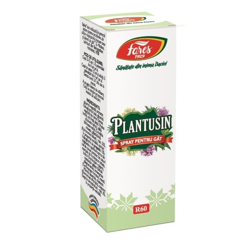Spray pentru gat Plantusin, 20ml, Fares
