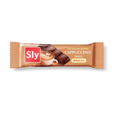 Tableta de ciocolata cu cappucino, 25 g, Sly Nutritia