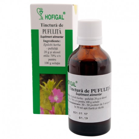 Tinctura de Pufulita, 50 ml, Hofigal