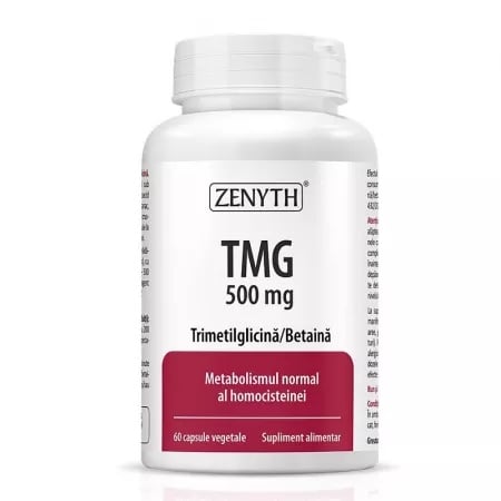 TMG, 500mg, 60 capsule, Zenyth