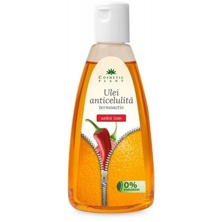 Ulei anticelulita termoactiv cu extract de ardei iute, 200 ml, Cosmetic Plant