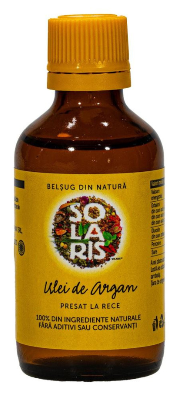 Ulei de argan presat la rece, 50 ml, Solaris