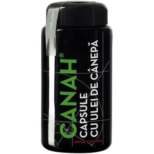 Ulei de canepa bio, 90 capsule, Canah