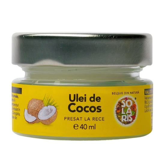Ulei de cocos presat la rece, 40 ml, Solaris