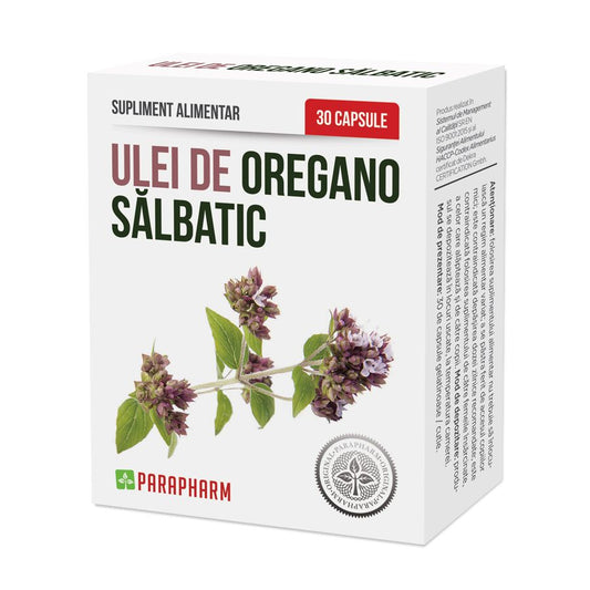 Ulei de oregano salbatic, 30 capsule, Parapharm