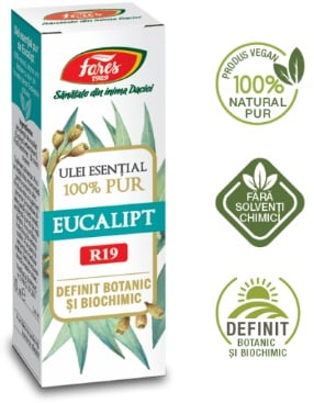 Ulei esential de eucalipt R19, 10 ml, Fares