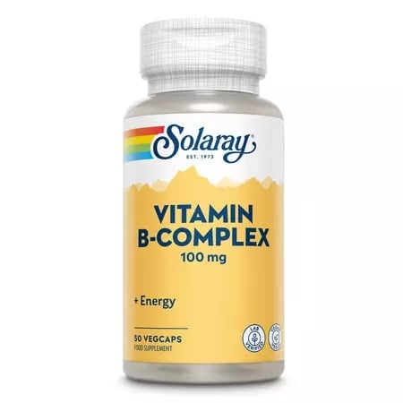 Vitamin B-Complex, 100mg, 50 capsule, Solaray