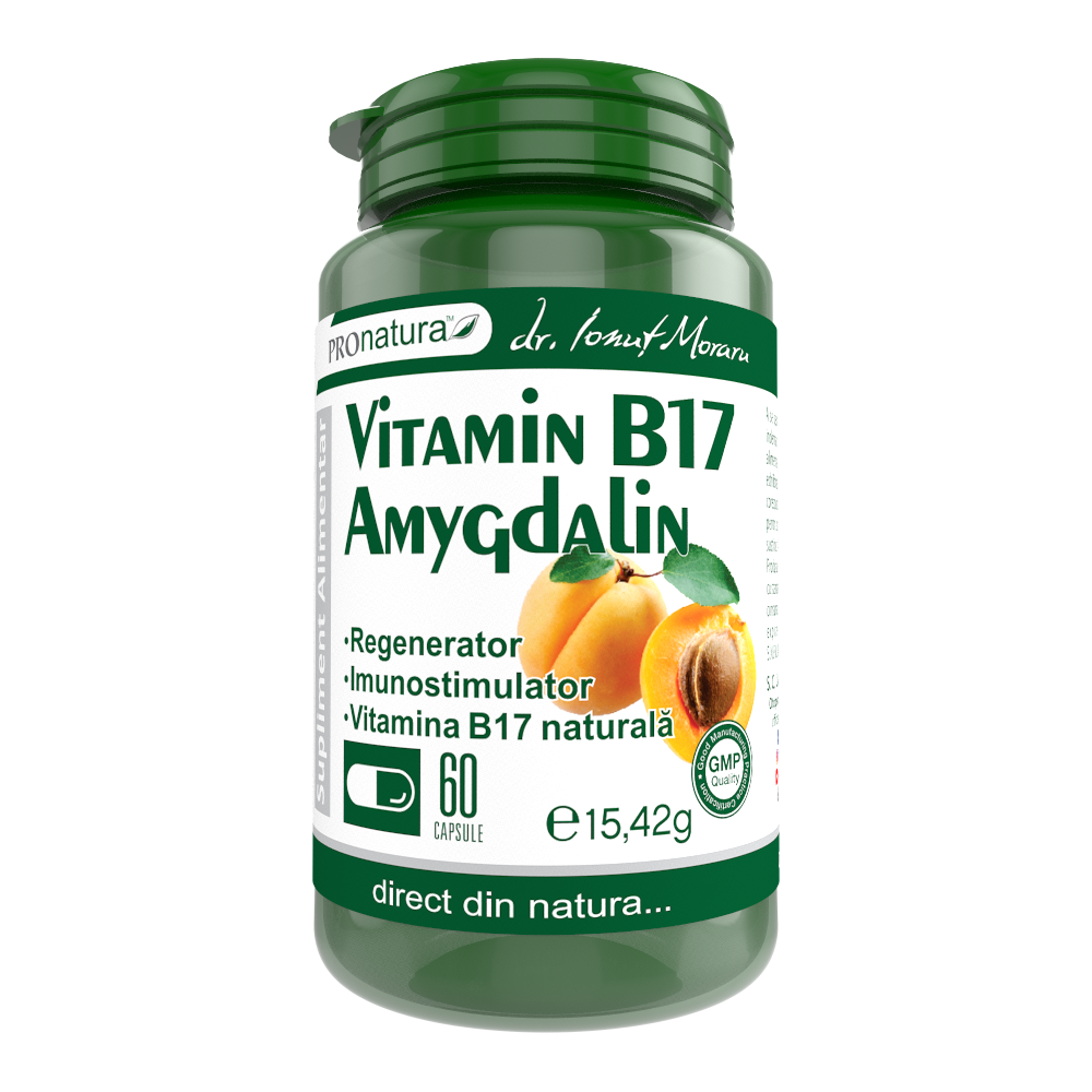 Vitamin B17 Amygdalin, 60 capsule, Pro Natura