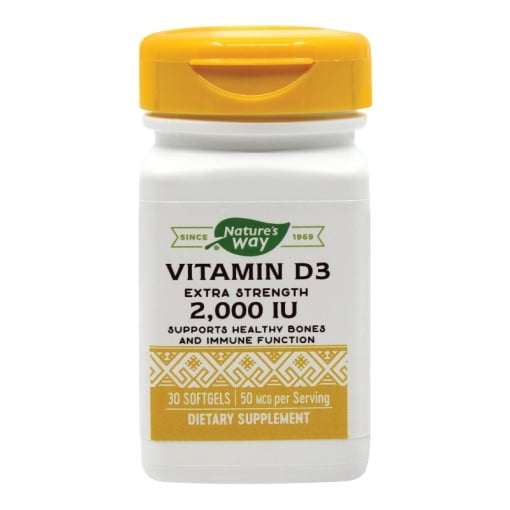 Vitamin D3, 2000UI,30 capsule moi, Nature's Way