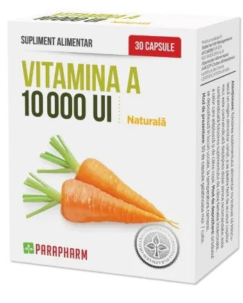 Vitamina A 10000 UI, 30 capsule, Parapharm