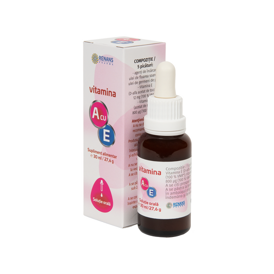 Vitamina A cu E, solutie orala, 30 ml, Renans