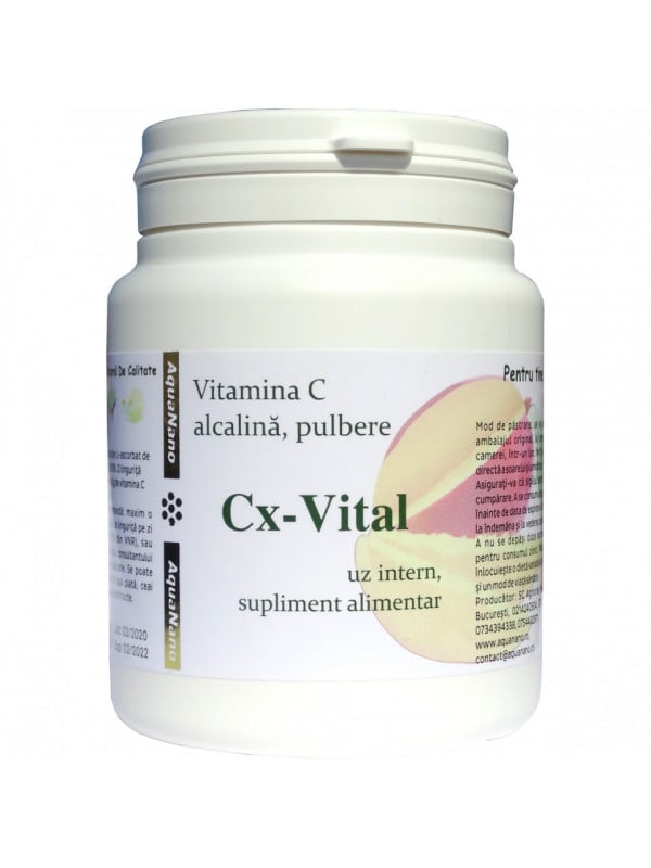 VITAMINA C ALCALINA TAMPONATA (pulbere) Cx-VITAL 100g AGHORAS