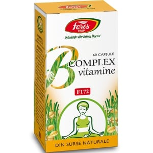 Vitamine naturale B Complex, F172, 60 capsule, Fares