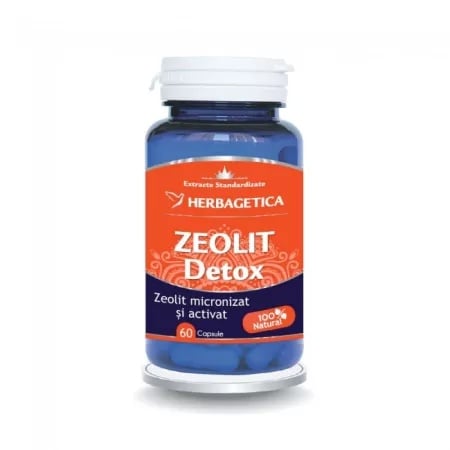 Zeolit Detox, 60 capsule, Herbagetica