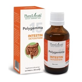 Polygemma 15 - Intestin Detoxifiere, 50 ml, PlantExtrakt